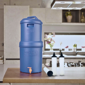 Portable Gravity Water Filter with three Ceramic Candles